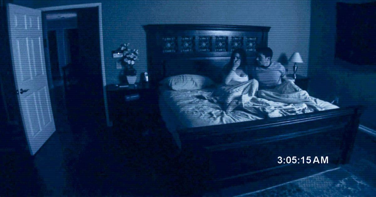 Actividad Paranormal camara de seguridad dormitorio Katie y Micah