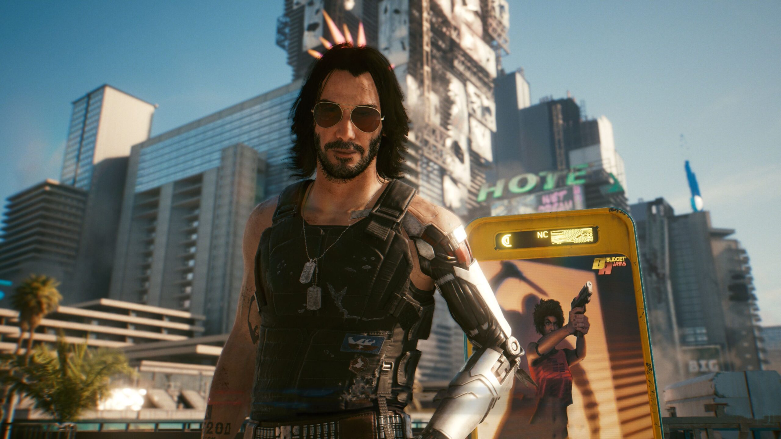 Keanu Reeves como Johnny Silverhand en Cyberpunk 2077