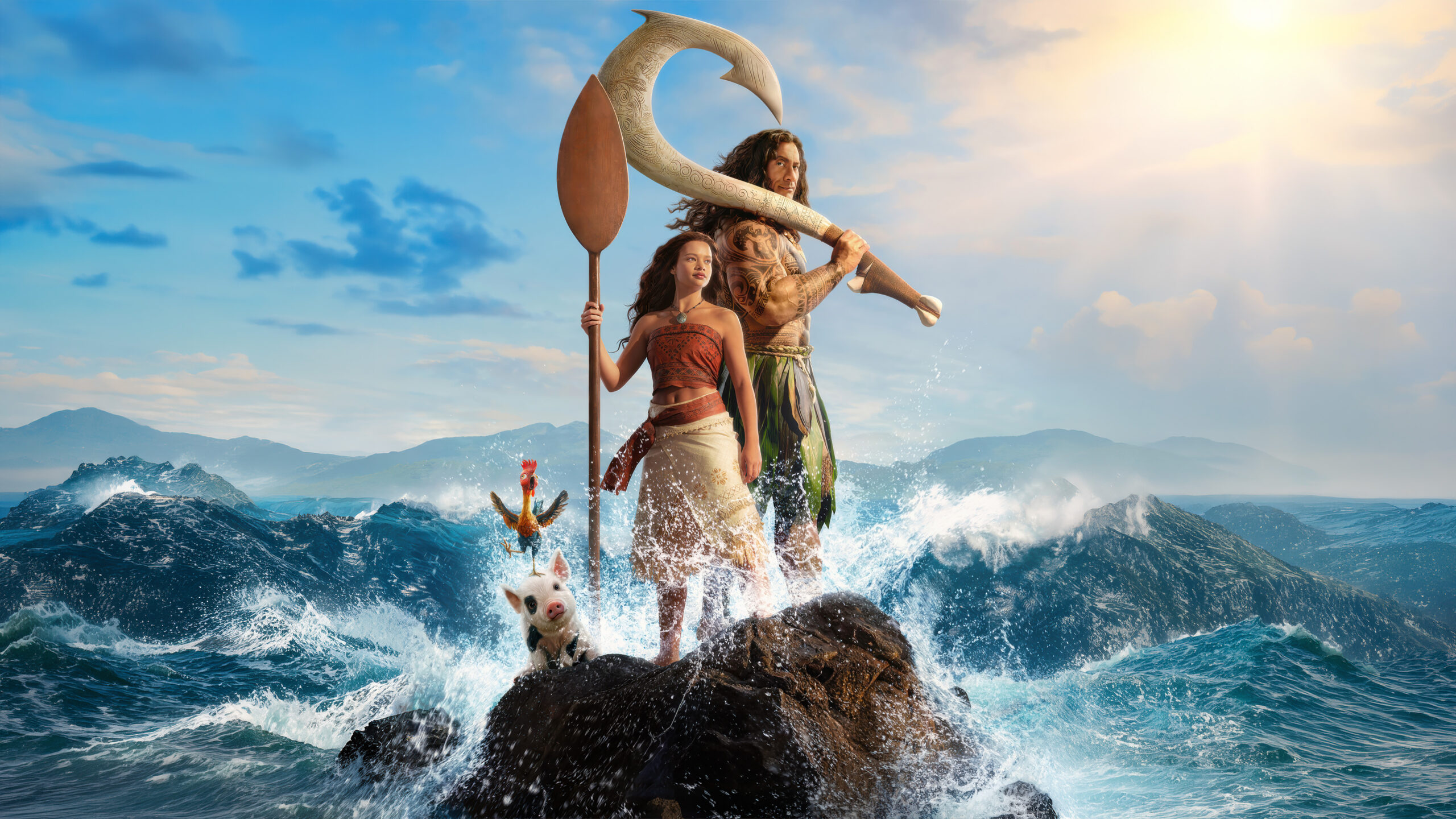 Dwayne Johnson como Maui en el live action de Moana