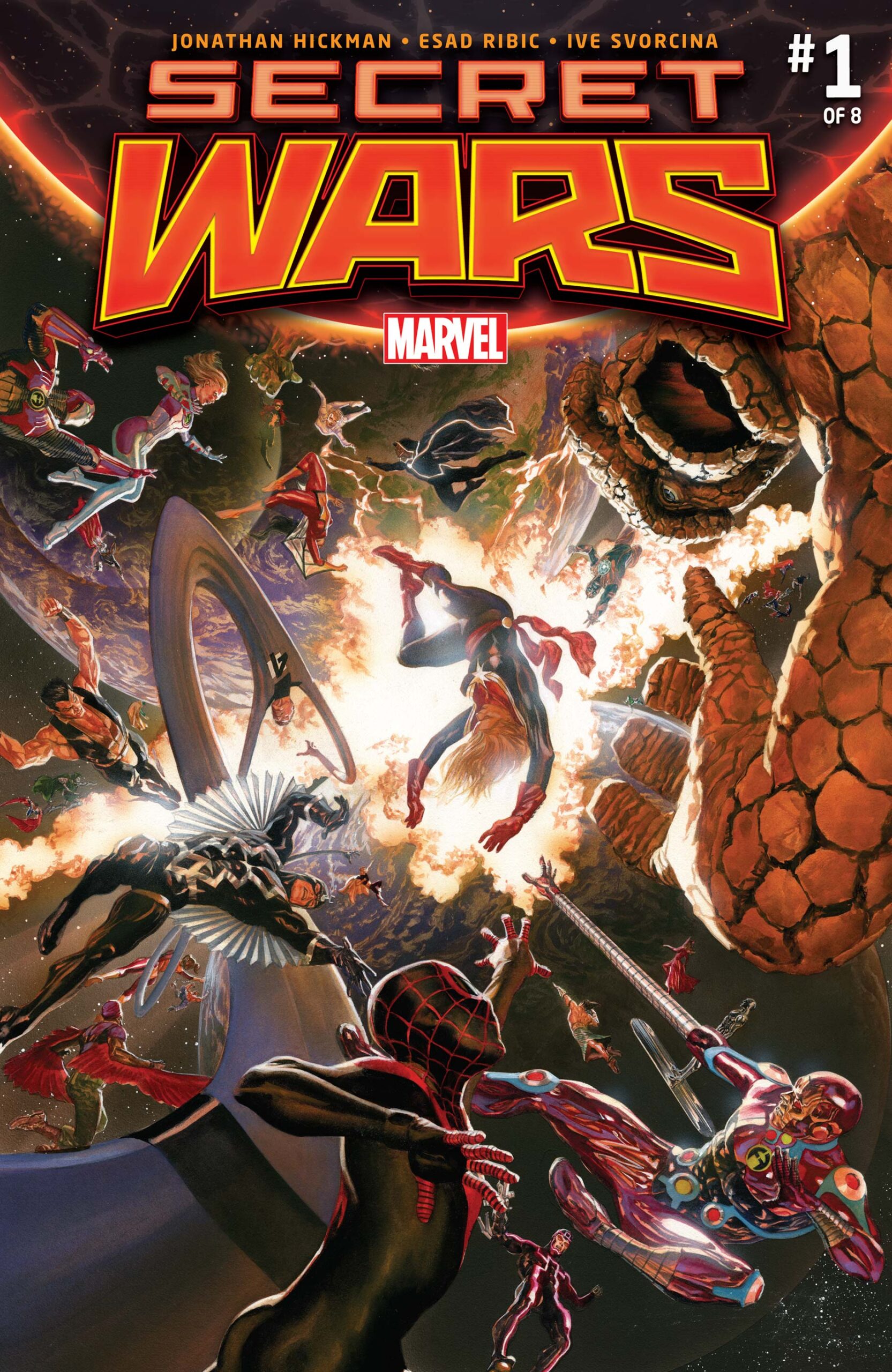 Secret Wars 2015 portada cómic número 1 Jonathan Hickman y Esad Ribic