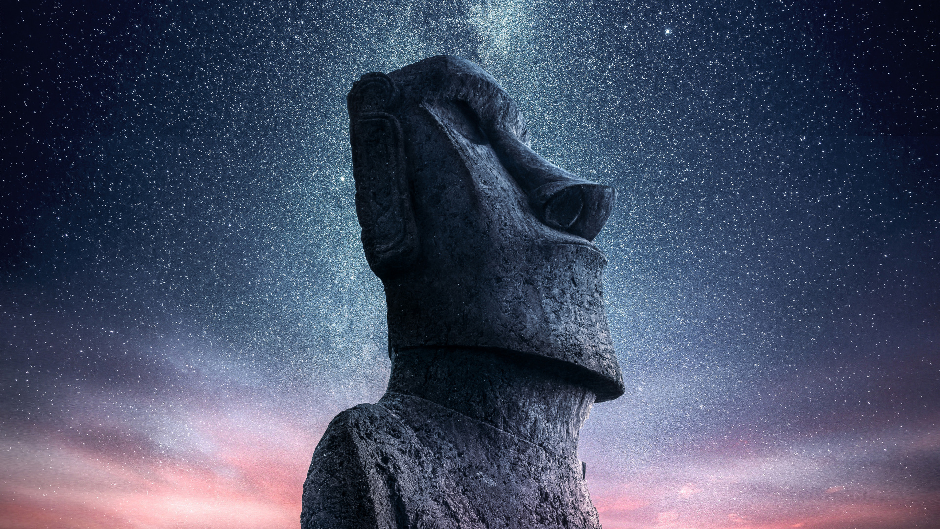 Cinematic shot from wild horse nine exclusive featurette - easter island (2026)